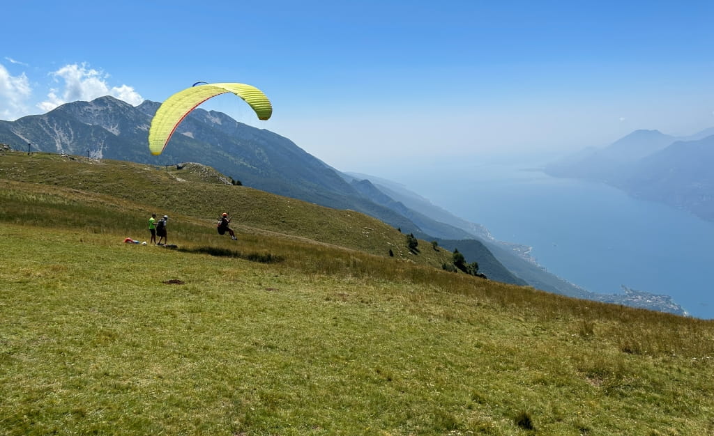 Gleitschirmfliegen auf dem Monte Baldo